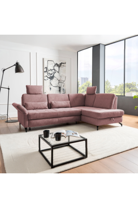 Ecksofa Westham Stoff grau mit Komfort und Stil